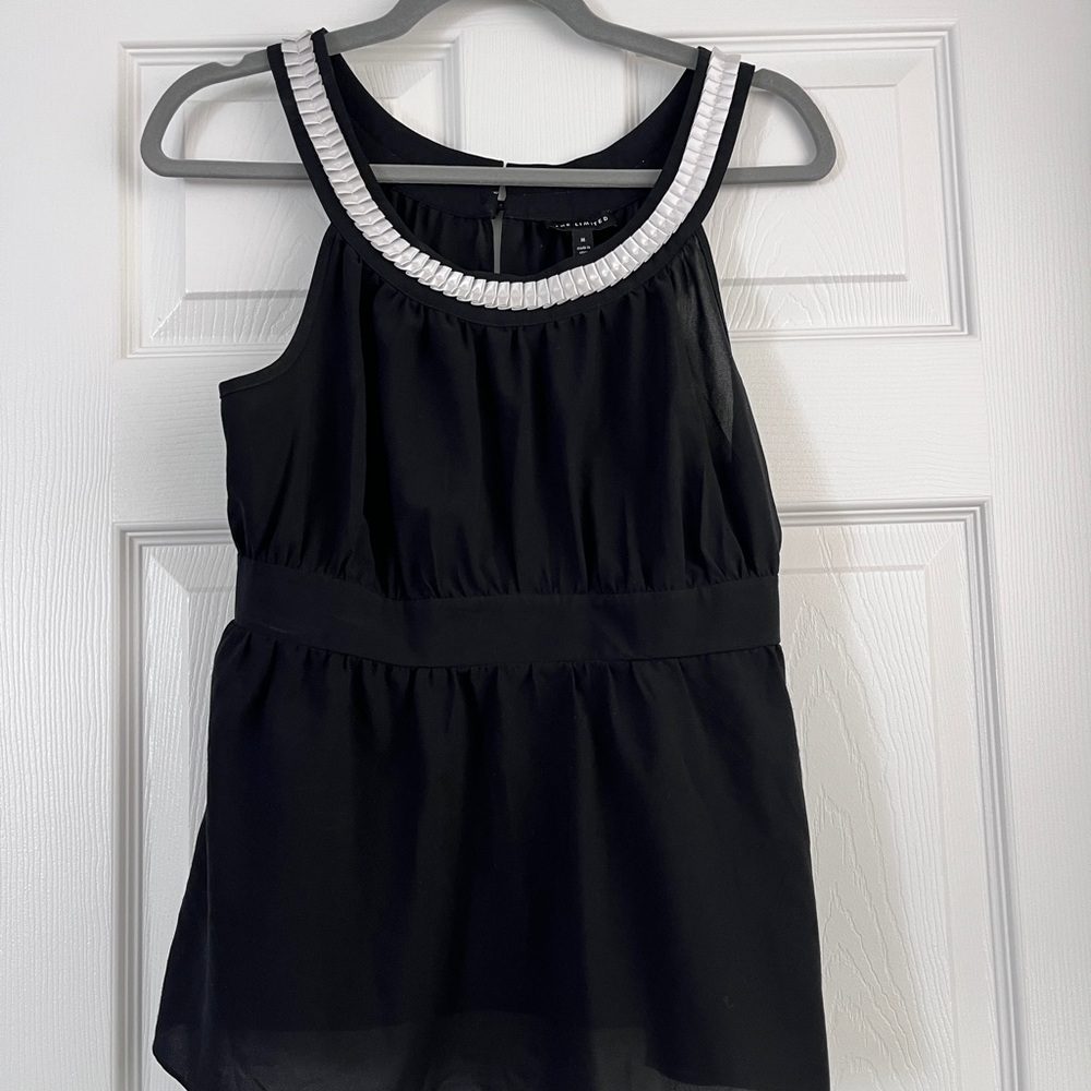 The Limited Black Top with White Accents